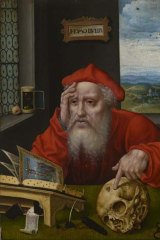 St Jerome, by Joos van Cleve (1530s-40s).
