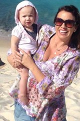 Nicole Perko and daughter Evie: the Sydney mother is awaiting peritonectomy surgery at Sydney's St George Hospital.