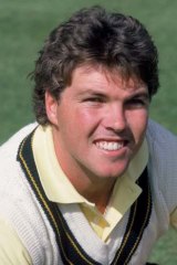 Greg Ritchie during the 1985 Ashes tour.