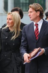 James and Tania Hird arrive at court.