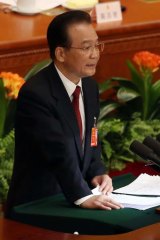 Outgoing Chinese premier Wen Jiabao.