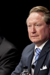 Fortescue boss Andrew 'Twiggy' Forrest.