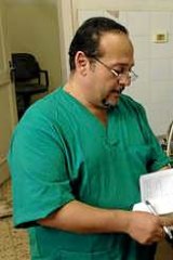 Shifa morgue director Hamdi Kahlout.