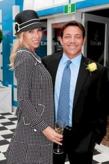Jordan Belfort with Anne Koppe at the Melbourne Cup in 2011.