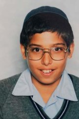 Manny Waks as a schoolboy in 1988.