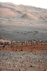 Mars' Mount Sharp is pictured in this photo taken by the Curiosity rover.