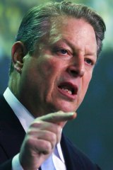 Former US vice-president Al Gore at the UN climate talks in Poland.