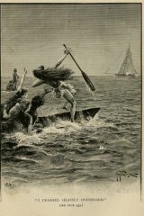  <i>I crashed heavily overboard</i>by Alfred Pearse, 1898,   from  <i>Wide World Magazine</i>.   Private collection.