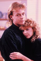 Donovan with Kylie Minogue during their <i>Neighbours</i> days.