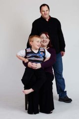 Holding on to hope … Carol and Rodney Felmingham with Nathan, 6.