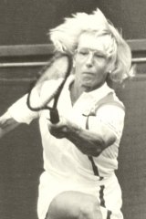 Tennis player Martina Navratilova.