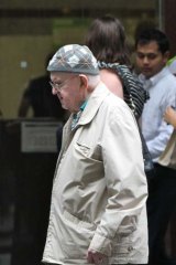 Brother's day out &#8230; Former St John of God brother and alleged paedophile William Lebler pictured in Pitt Street.