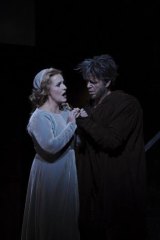 Emma Matthews as Gilda and Giorgio Caoduro as Rigoletto. 