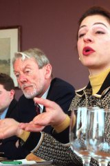 Sophie Mirabella with Colin Howard at a conference in 2005.