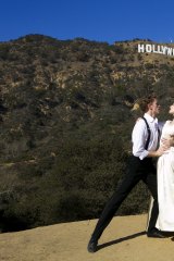 The hills are alive: Adam Bull and Amber Scott in LA. 
