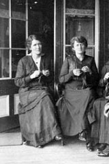 1916 ... the First World War activated knitting needles across the country as women and girls mobilised their skills to support soldiers overseas.