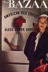 Lauren Bacall was a model before she was scouted by Howard Hawks. His wife showed the director this cover before he cast her in her first role.