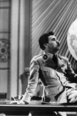 Chaplin alarmed US authorities with his Hitler parody in <i>The Great Dictator</i>.
