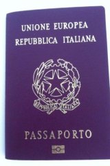 An Italian passport.