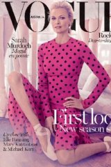 Sarah Murdoch graces the cover of Vogue for a record-breaking 11th time.