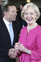 Governor General Quentin Bryce with Prime Minister Tony Abbott and Julie Bishop