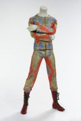 Quilted two-piece suit, 1972. Designed by Freddie Burretti for the Ziggy Stardust tour. 