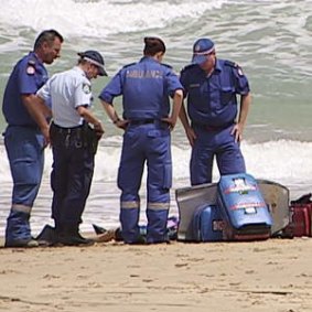 Rising numbers of shark attacks, such as this one  at beach near Coffs Harbour, have triggered debate about how to protect swimmers.