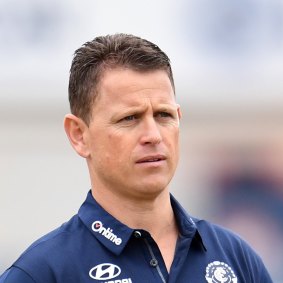 Not concerned: Blues coach Brendon Bolton.