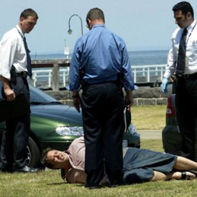 'A dumbarse': Carl Williams, the self-styled premier of Victoria, is arrested after being under surveillance. 