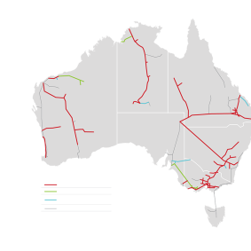 APA's gas pipeline network.