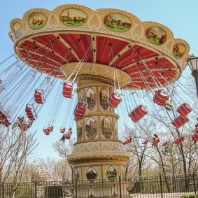 A "Flying Carousel" amusement park ride.