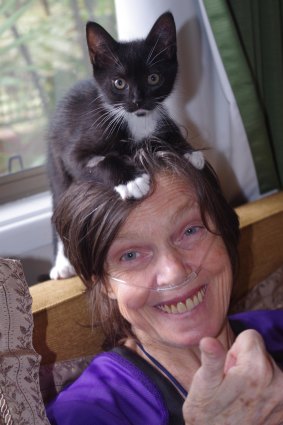 Barbara Farrelly with Lucy