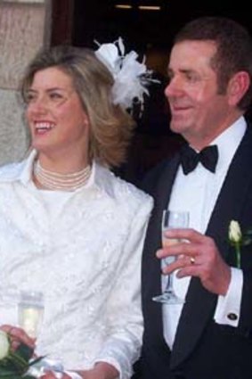 Peter Slipper and his wife Inge on their wedding day.