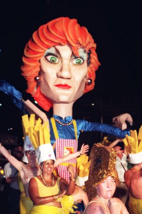 Mardi Gras 1997 which featured a massive Pauline Hanson float.