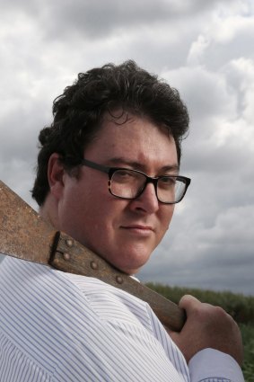 George Christensen in a sugar cane field near Mackay, Queensland.