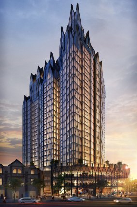 A development application has been lodged proposing a 27 storey residential tower at the Broadway Hotel site.