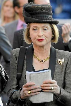 Trainer Gai Waterhouse at Randwick today. Will John Singleton follow through on his threat to remove his horses from Gai's stable?