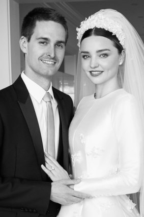 Evan Spiegel and Miranda Kerr married in a private ceremony in May 2017. 