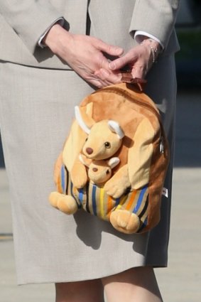 Prince George's cute backpack.