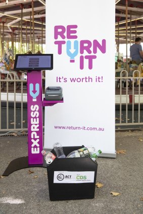 Kiosks such as this will be used in the ACT container deposit scheme.