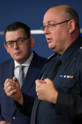 Victorian Premier Daniel Andrews and Chief Commissioner Graham Ashton respond to the attempted hijacking.