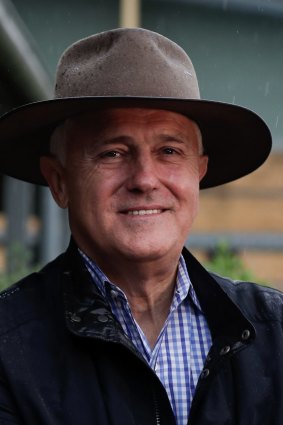 Prime Minister Malcolm Turnbull during his visit to Tamworth to support Barnaby Joyce in the New England by-election, on Saturday 2 December 2017.