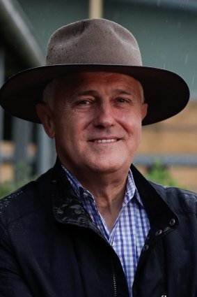 Prime Minister Malcolm Turnbull during his visit to Tamworth to support Barnaby Joyce in the New England by-election, on Saturday 2 December 2017.