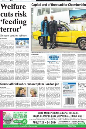 Canberra Times, August 19 2014. 