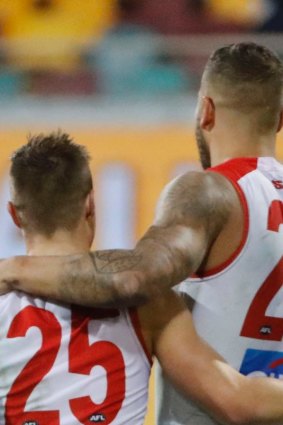 Learning from the best: Ben Ronke is has Lance Franklin as a mentor.