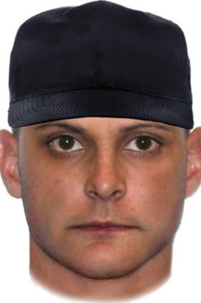 The comfit of a man police are looking for in relation to an armed robbery in Redcliffe.