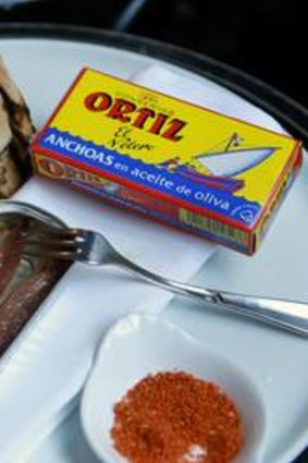 A tin of Ortiz anchovies.