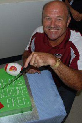 Wally Lewis celebrates life after surgery.