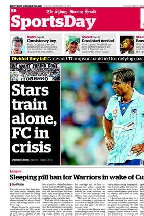 Cover of the Herald's SportsDay.