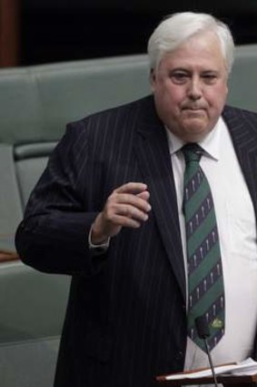 Clive Palmer as a maiden? Photo: Andrew Meares
